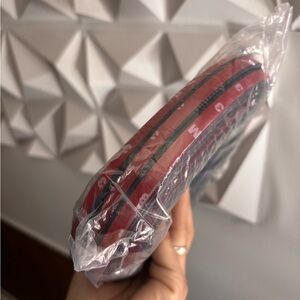 Men's Red and Black Webbing Belt - Classic Casual Style